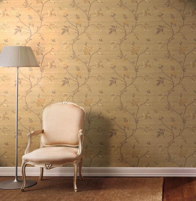 Golden tint wallpaper for Classic room