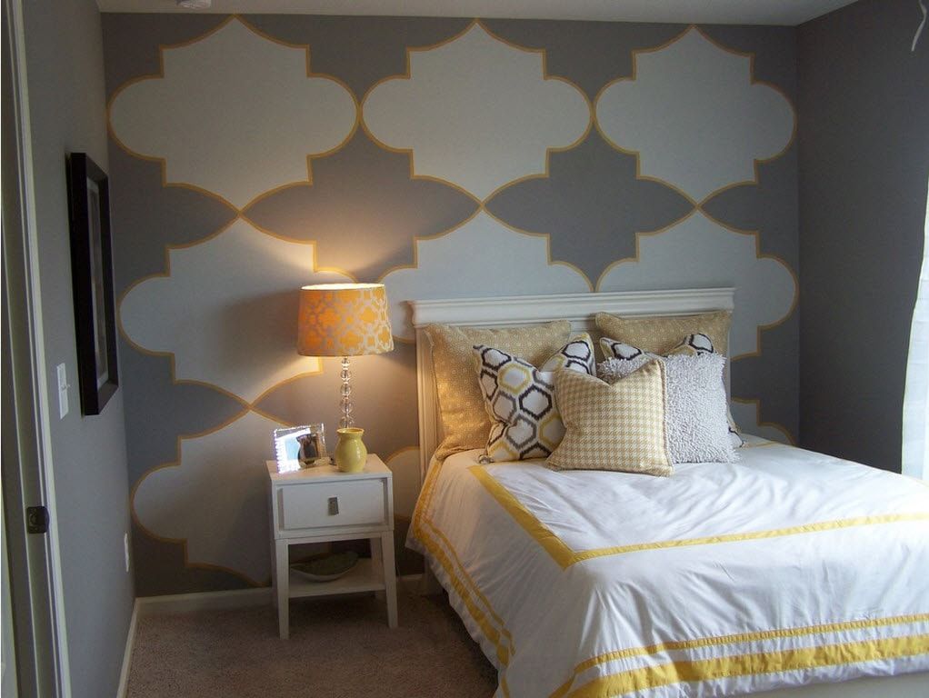 Color Therapy for Children's Room: Why Need Proper Color Combination? Dark vintage symbols as the wall decoration