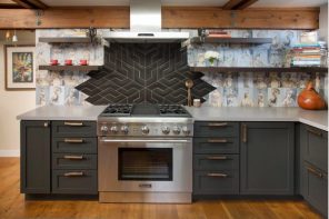 Splashback Interior Design Ideas: Complement your Kitchen. Nice decoration of the wall above the stove