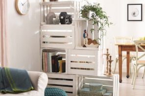 Wooden Boxes for Storage as Effective DIY Furniture Ideas. Yet another successful example of zoning rack made of wooden pallets