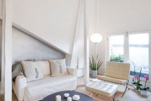 White Living Room: Different Style Interiors with Photos. Nice laconic style and peculiar architecture