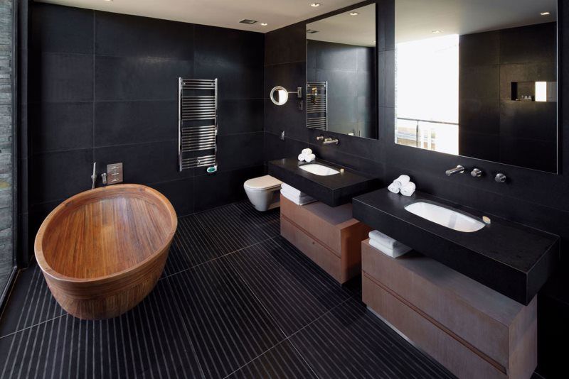 Black Bathroom Interior Design Ideas With Photos And