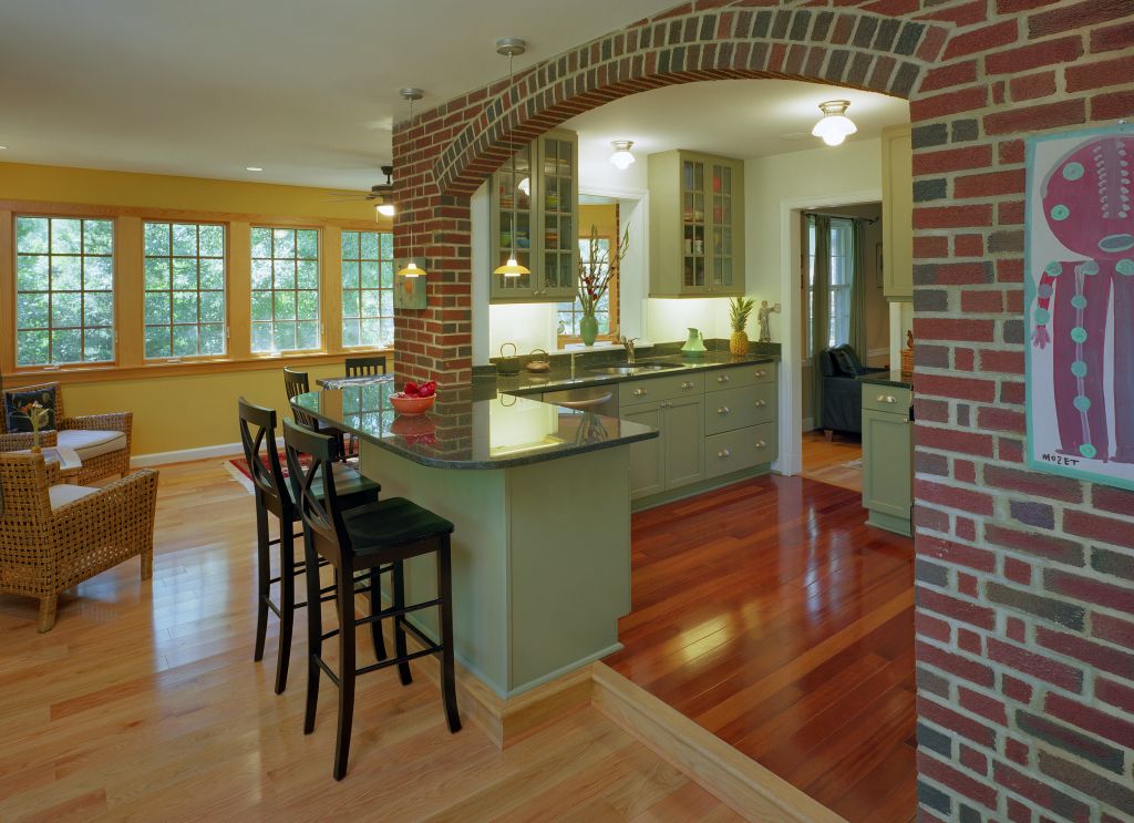 Arch in the Living Room Unusual Design with Photos 