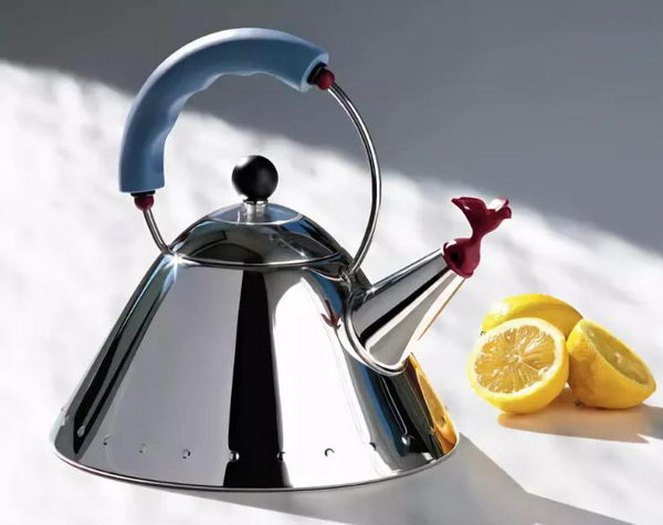 Reincarnation of Unrepeatable: 70s-80s Interior Design in Modern Interiors. Steel kettle