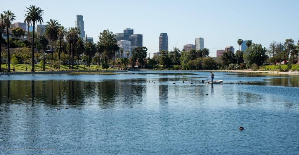 Best Los Angeles Picnic Spots. Echo Park Lake