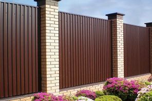 Safeguard Your Home By Installing Colorbond Fencing. The brick built pillars between fence sections