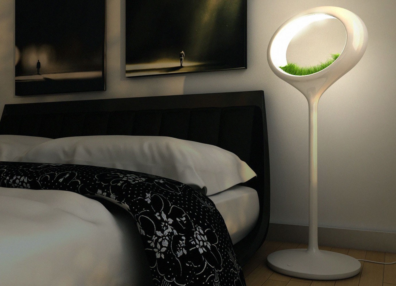 Night Lamps at the Bedroom: Necessary Lighting Fixtures. Eco designed lamp