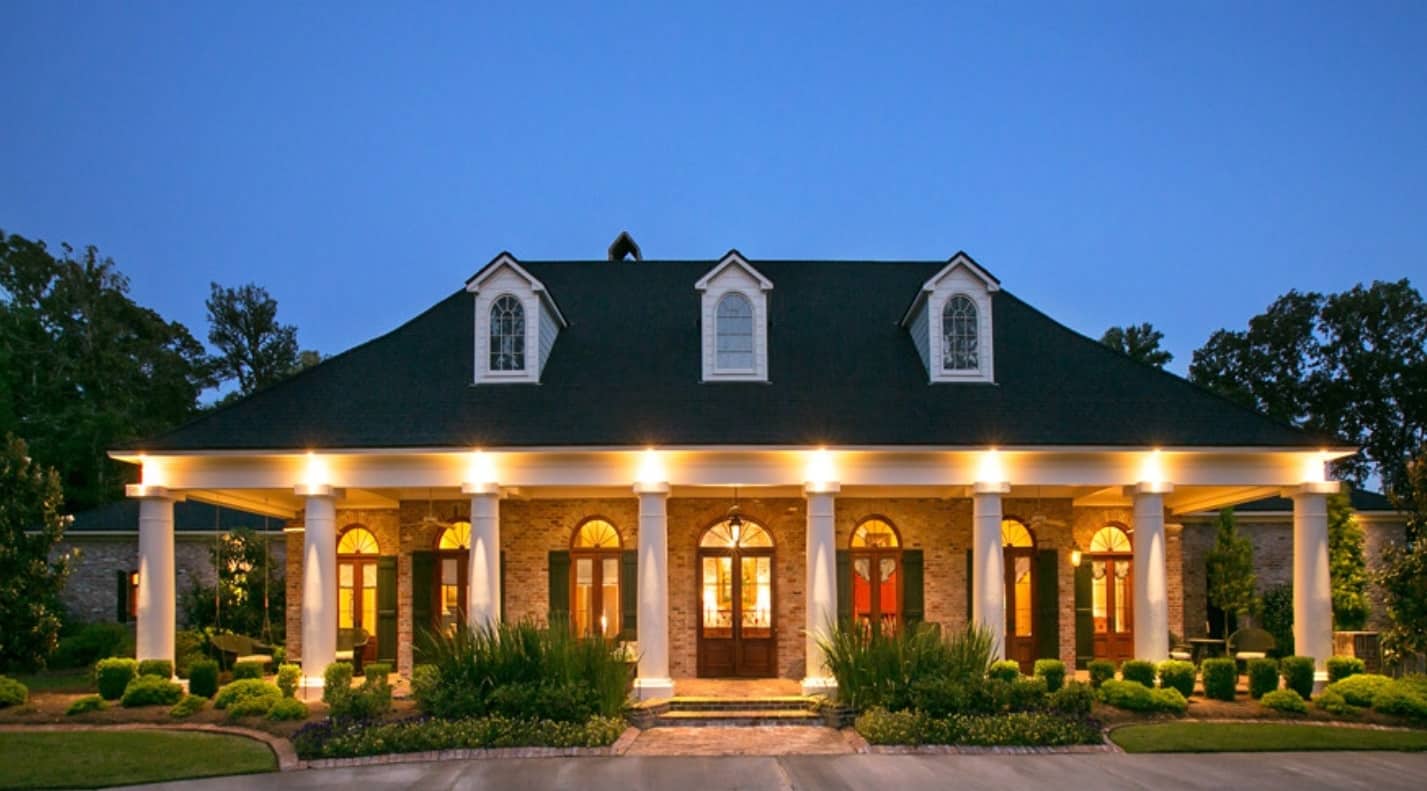 acadian homes open living room