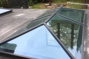 5 Home Design Tips to Improve Airflow. Aluminum construction skylight of the house