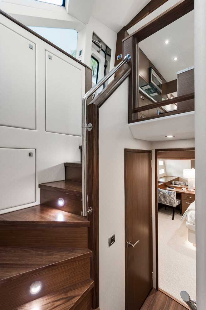 Wood is the most common material for yacht interior decoration