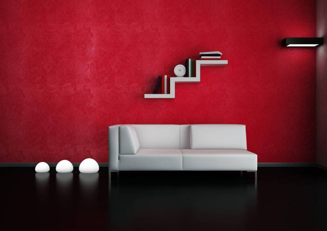 Save Space and Stay Comfortable With a Ductless HVAC System. Contrasting black and red minimalist interior