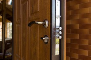 Best Modern Security Upgrades for Your Home. Lock of the door of the house