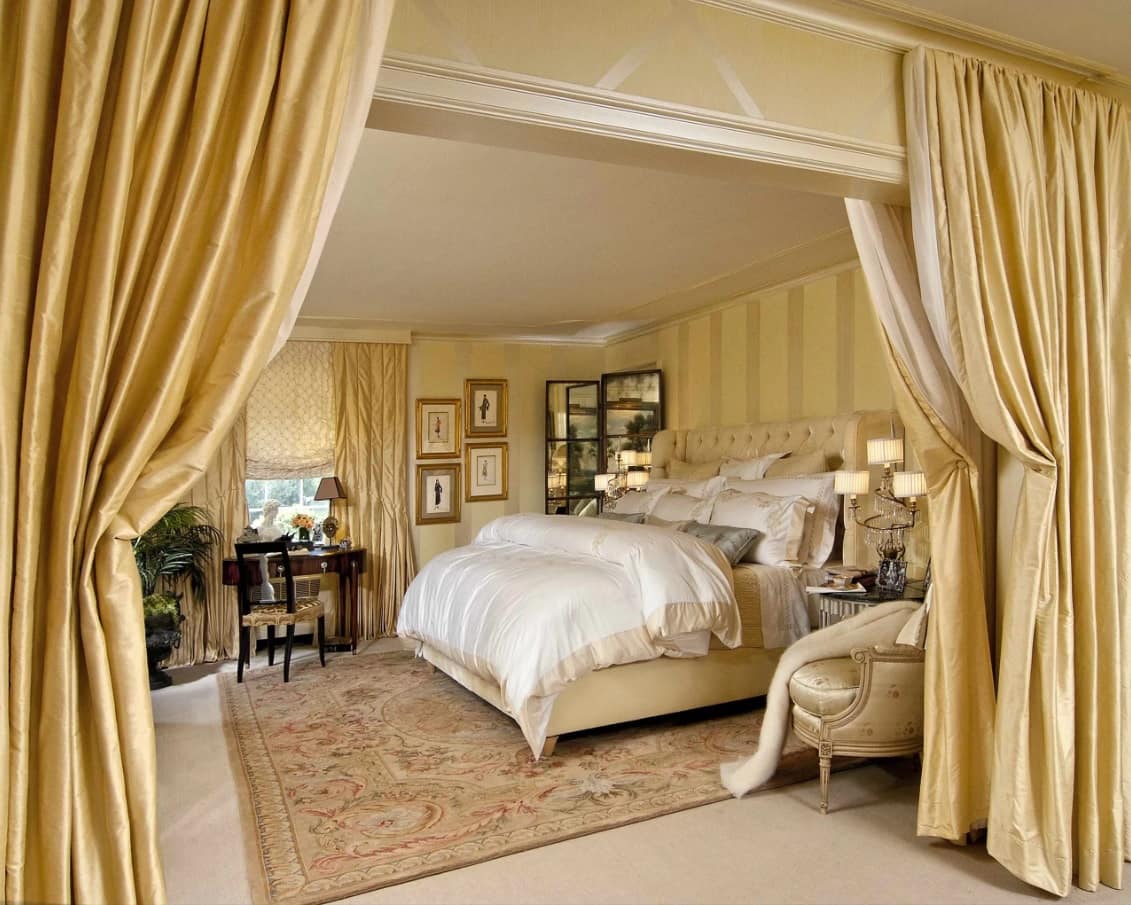 What to Know Before Remodeling Your Master Bedroom. Grandeur royal luxury in golden palette