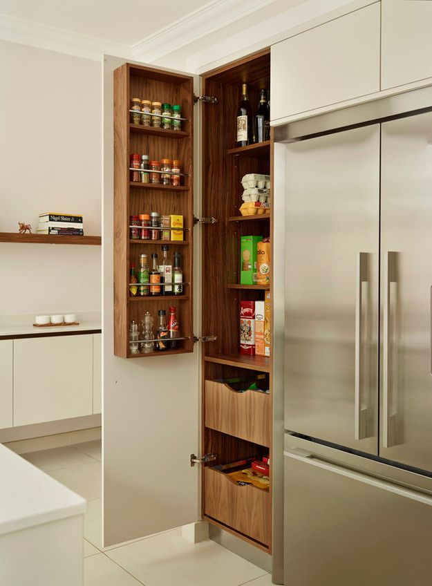 Organizing Kitchen Storage Systems and Pantry for Ultimate Comfort. Door shelf for liquids