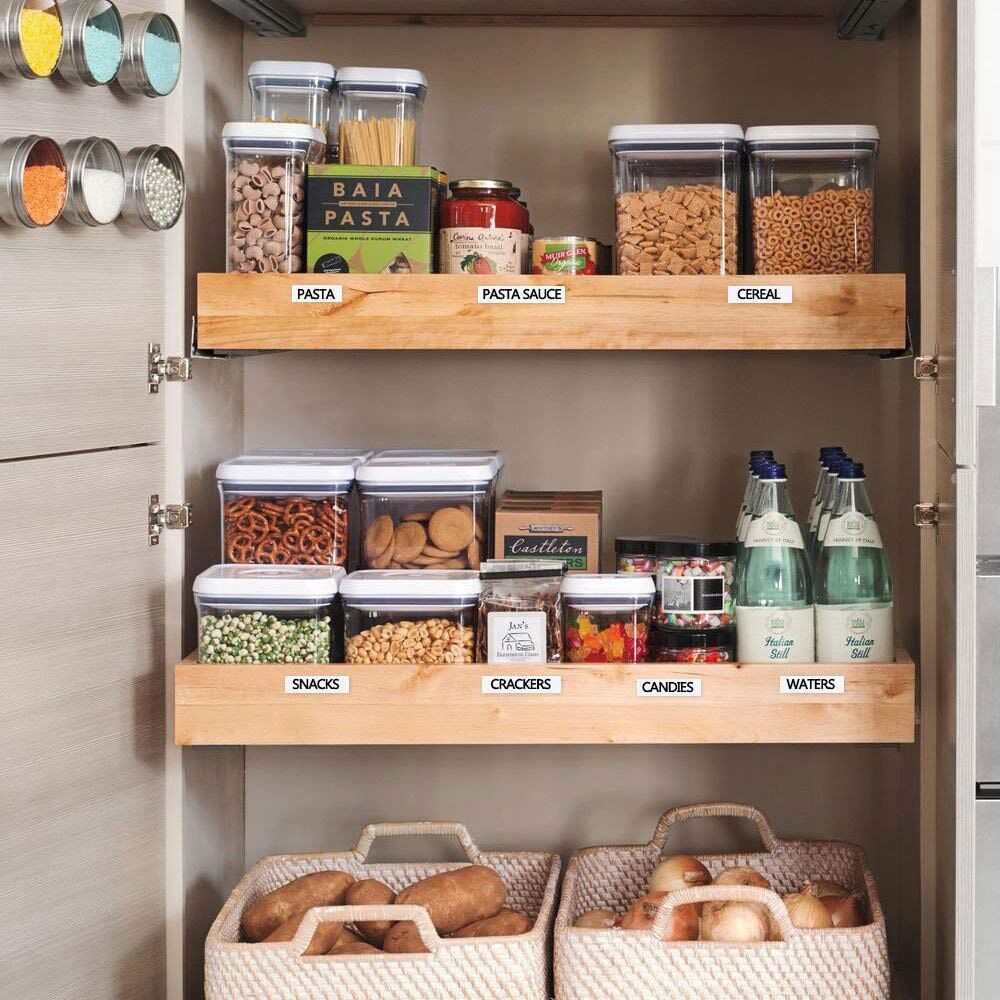 Well-organized pantry for modern designed kitchen