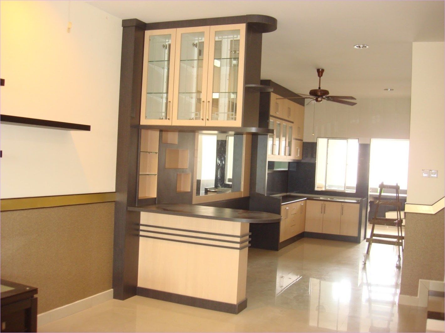 kitchen partition wall idea