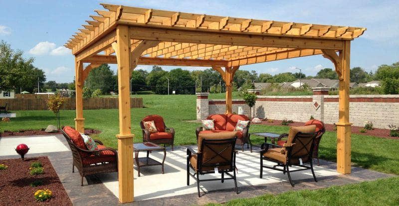 Backyard Renovation Ideas to Help Increase the Overall Value of Your Home. Pergola at the backyard with latticed wooden roof