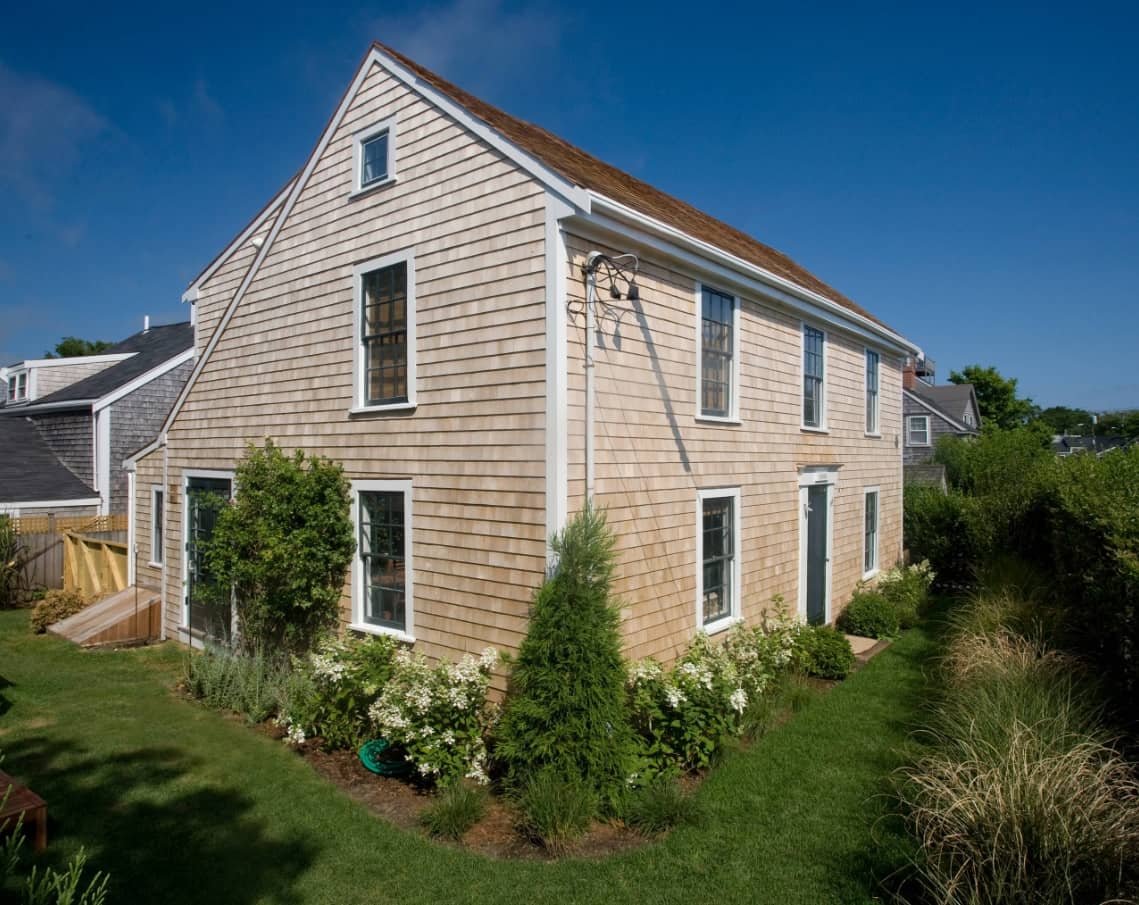 Saltbox roof that makes Classic house more inviting and joyful