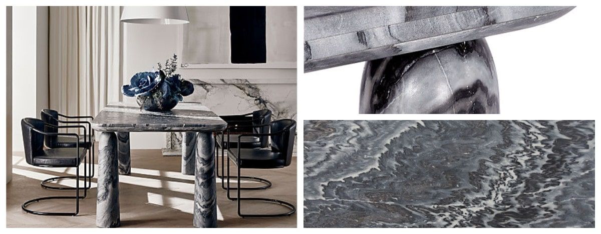 Luxury marble dining room set as embellishment of your apartment 