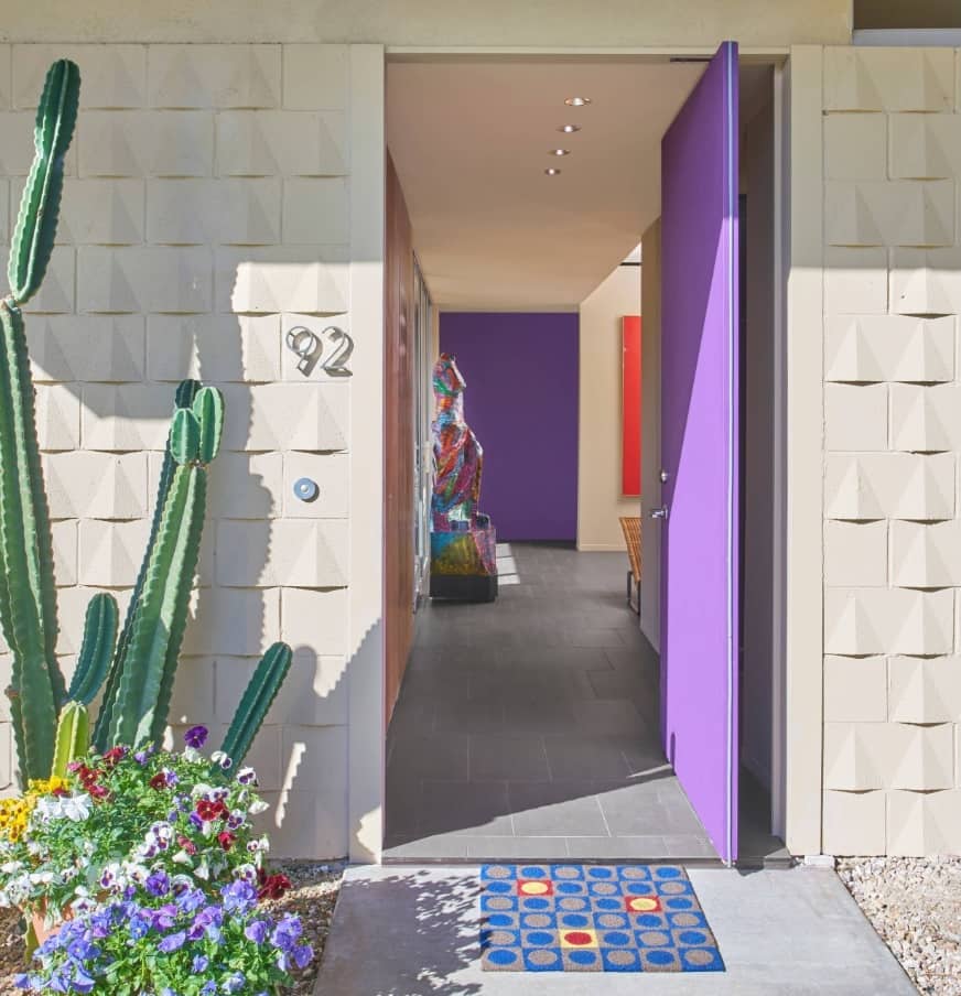 Colorful modern exterior house design
