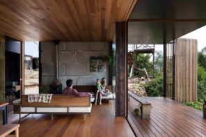 Stylish and Effective Sustainable House Designs to Inspire. Totally open house of all-natural materials