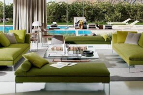 Interior Design: Professional Consultation from Cavallini1920. Great house with pool and authentic green furniture