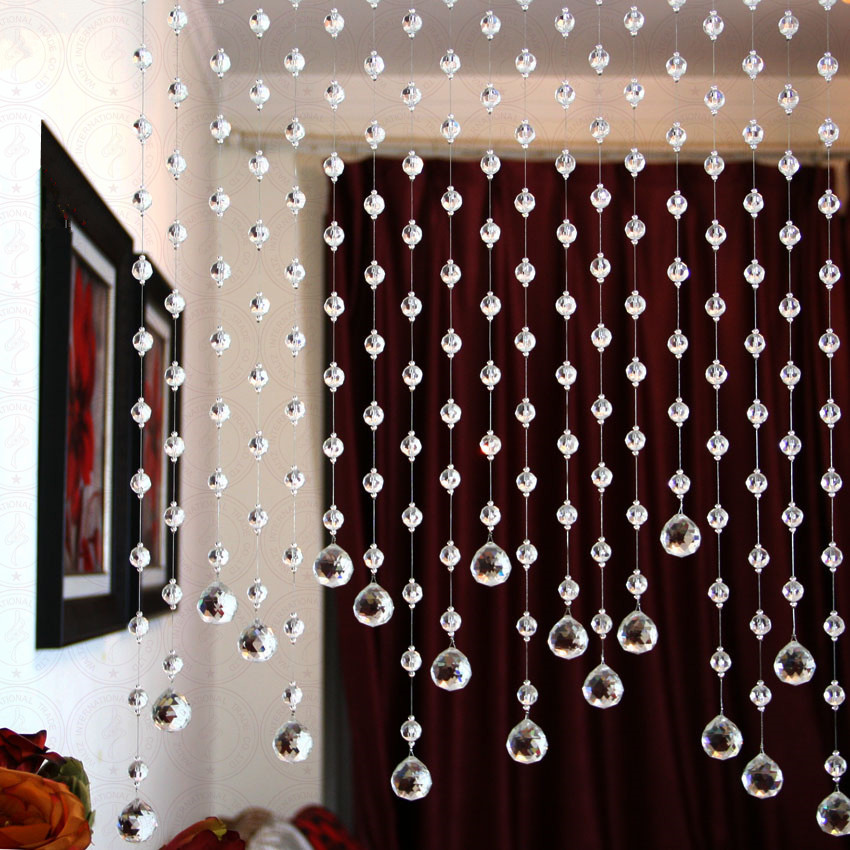 Crystal beads between rooms