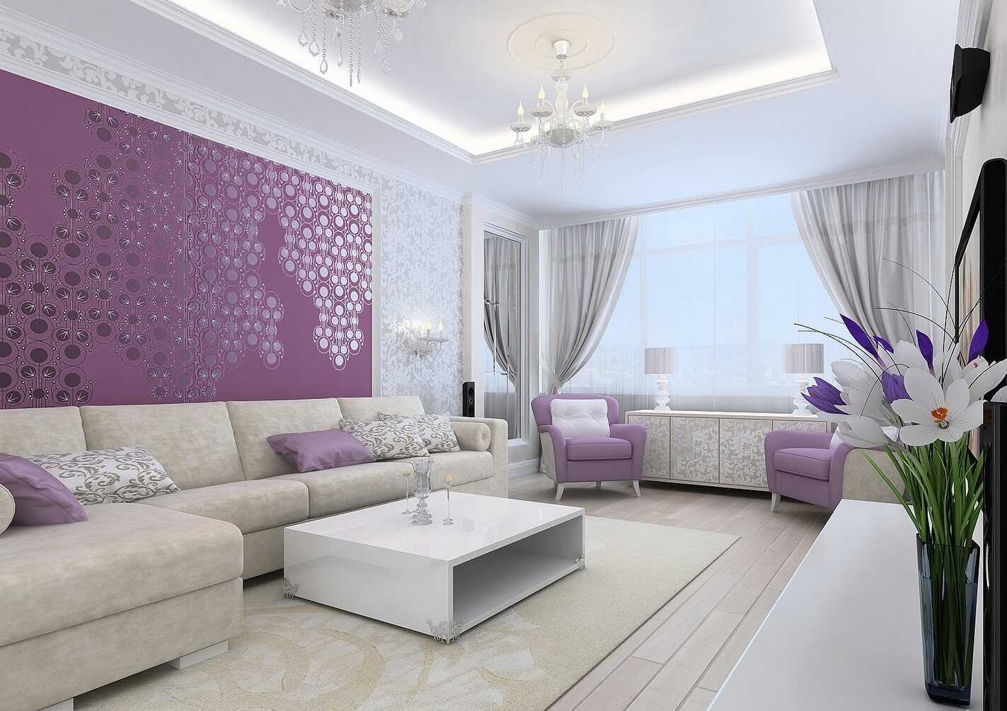 lilac living room decorating ideas