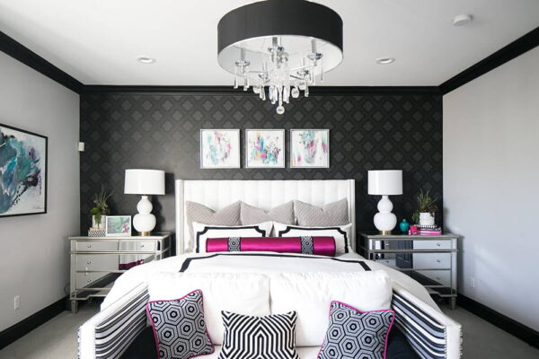 Black Wallpaper: Types, Patterns, Combining with Furniture and More