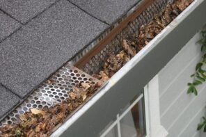 5 Important Reasons to Keep Your Gitters Clean. Clogged with leaf roof gutter