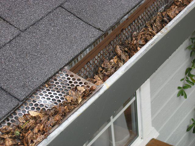 5 Important Reasons to Keep Your Gitters Clean. Clogged with leaf roof gutter