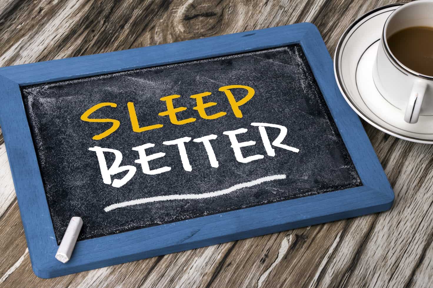 Trouble Sleeping? Here's How To Promote Better Sleep. Chalkboard