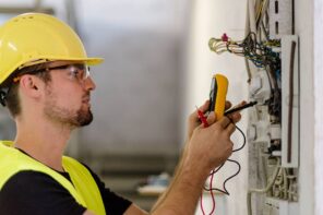 Household Jobs You Should Leave to a Professional. Electrician at the switchboard