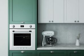 Steps You Need To Take If One Of Your Appliances Stops Working. Modern kitchen full of technology yet with classic green and white facades