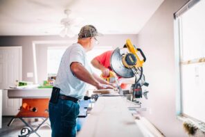 4 Post-Renovation Cleaning Tips for Your Heating System. A board sawing with circular saw to finish the renovation