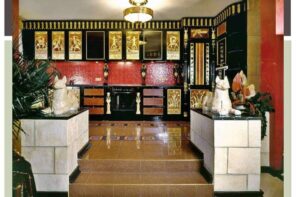 Egyptian Style Kitchen Decor and Design Ideas. Black and gold color palette for classic style