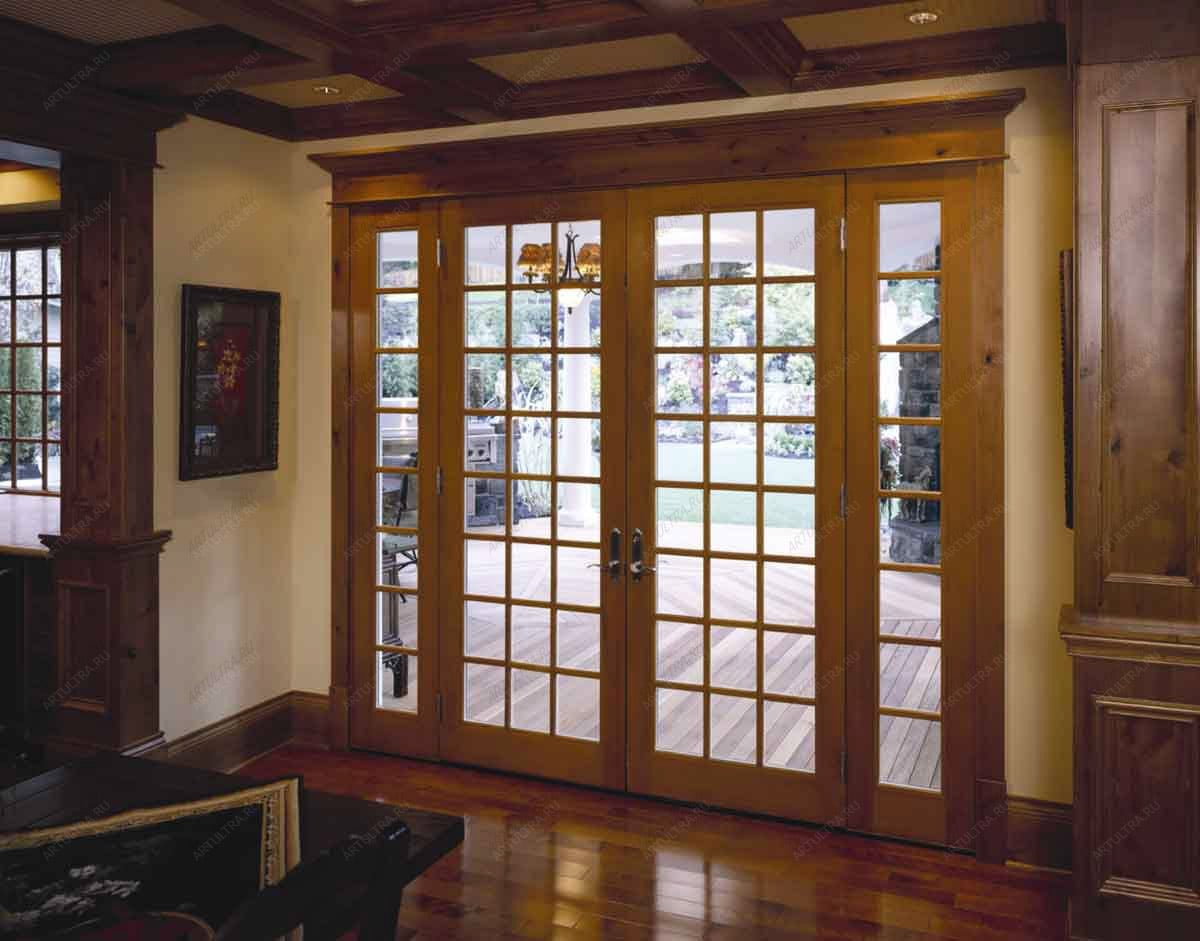Choosing the Balcony Doors: Construction, Design, and Color. Specacular classic wooden sash door as if entrance one 