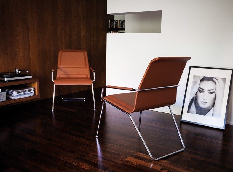 Loit chair in the interior of mid-century styled space