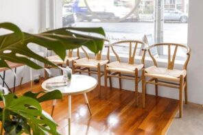 5 Tips for Creating a Modern Chiropractic Office. The plant and the set of bamboo chairs