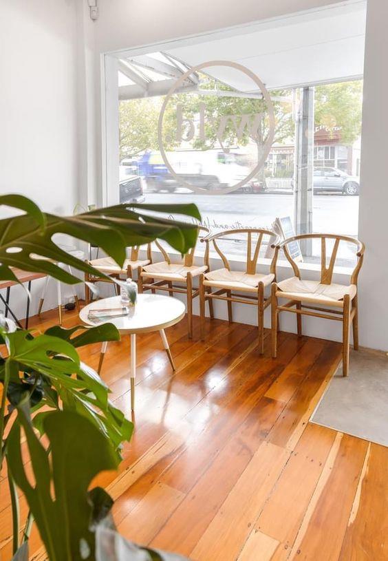 5 Tips for Creating a Modern Chiropractic Office. The plant and the set of bamboo chairs